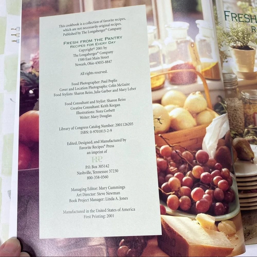 Longaberger Cookbook Fresh From The Pantry - Picture 8 of 10
